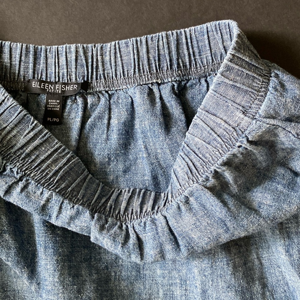 Eileen Fisher 4-pocket Linen Skirt